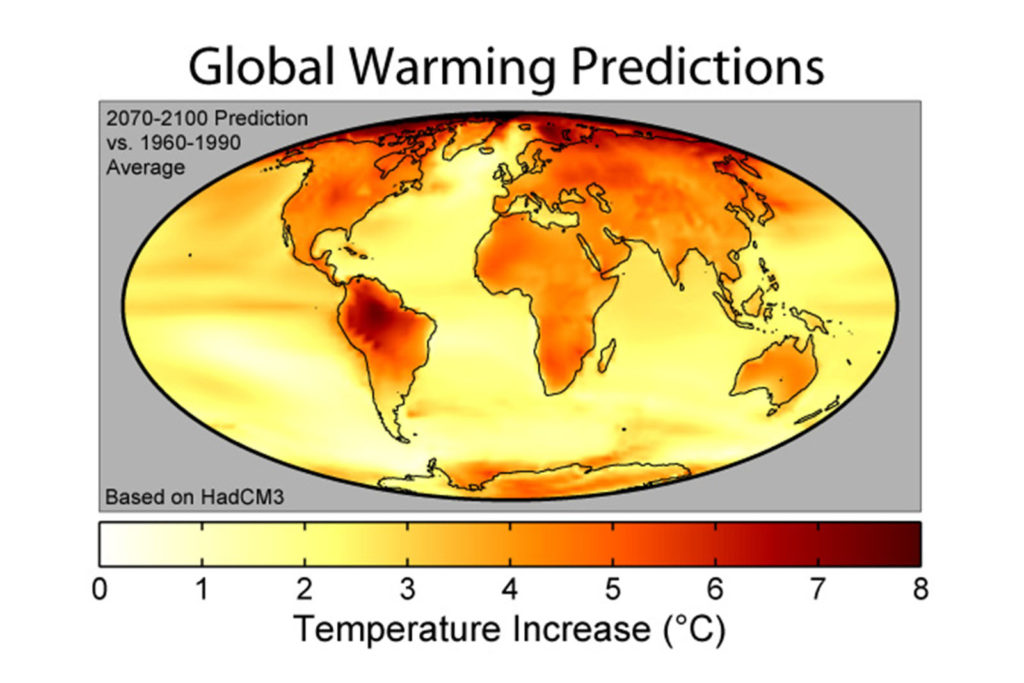 Global Warming Predictions Map