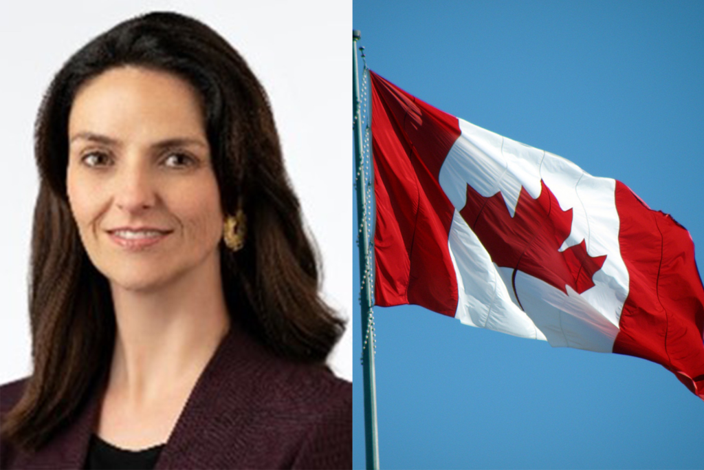 Jacqueline O'Neill and Canadian Flag